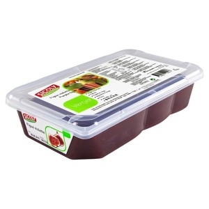 Violetten Feigenpüree mit Kernen 