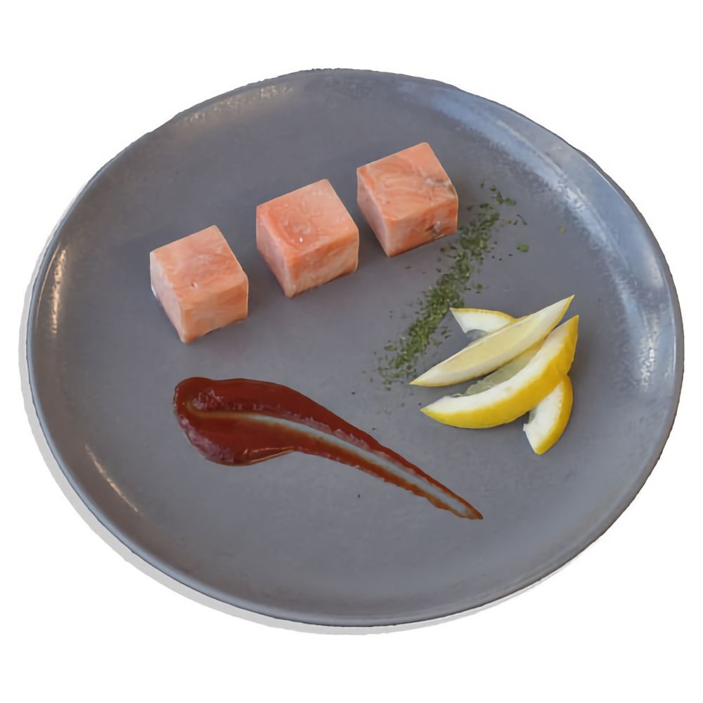 Rohe Lachswürfel, ASC, 30 x 30 x 30 mm