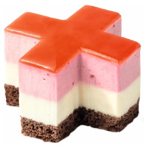 Dessert zum 1. August: Himbeer-Zitronen-Kreuz (65 