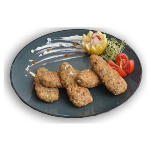 Vegan Geschnetzeltes, Weizen Spinat und Feta 40 g