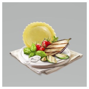 Pâtes farcies aux Légumes grillés Vegan