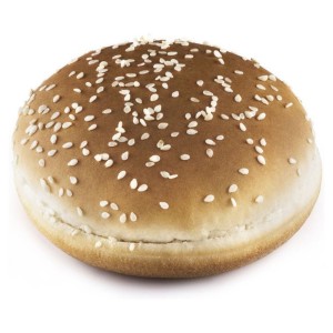 Bun mit Sesam geschnitten Ø 9,5-10 cm (48x64 g)