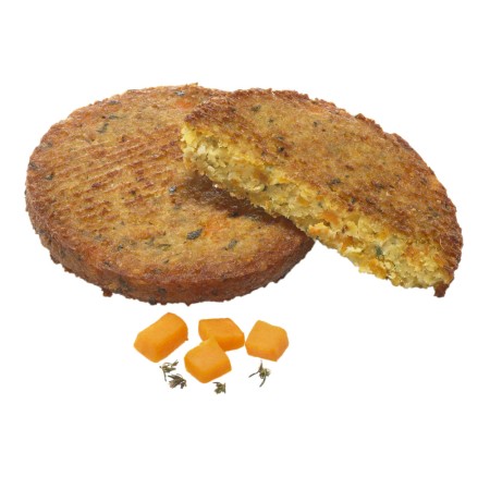 Burger au Potiron, frit, Ø 10,5cm, 100gr