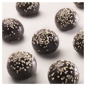 Mini-Brioches schwarz (10 g) Ø 4,5 cm 