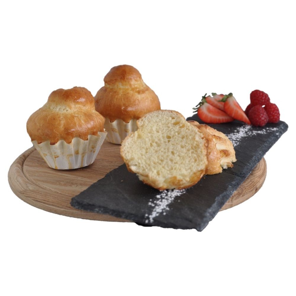 Brioche à Tête aus reiner Butter, vorgebacken