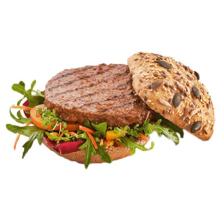 Burger végétalien avec marques du gril (env100 gr)