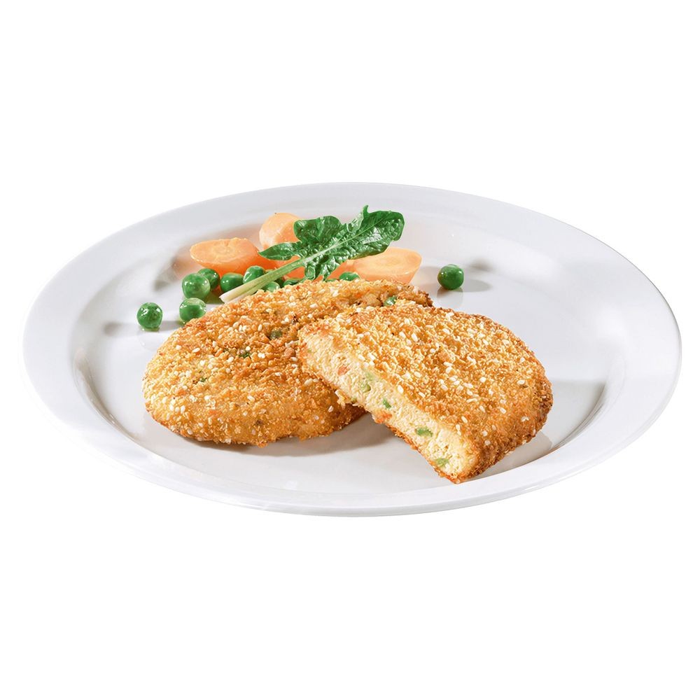 VegiFit Schnitzel mit Gemüse, paniert (112 g) PS