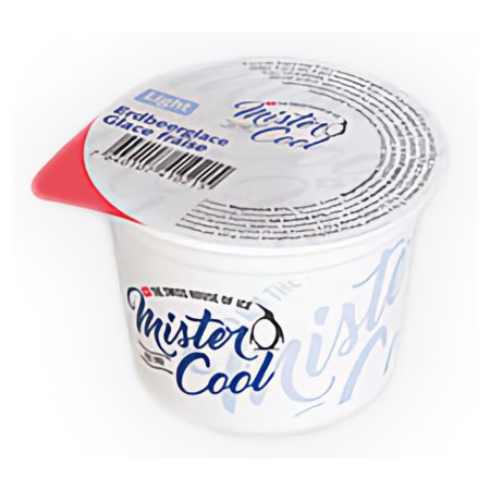 Diät-Eiscreme Erdbeere, Becher (100 ml)  