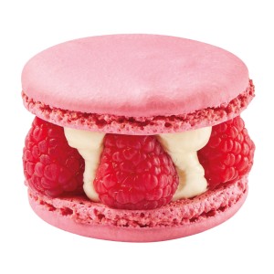 Grand Macaron Vanille Framboises (100gr)