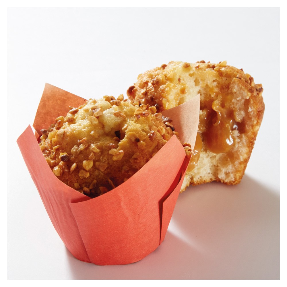 Tulpenmuffins mit gesalzener Karamellfüllung 95 g