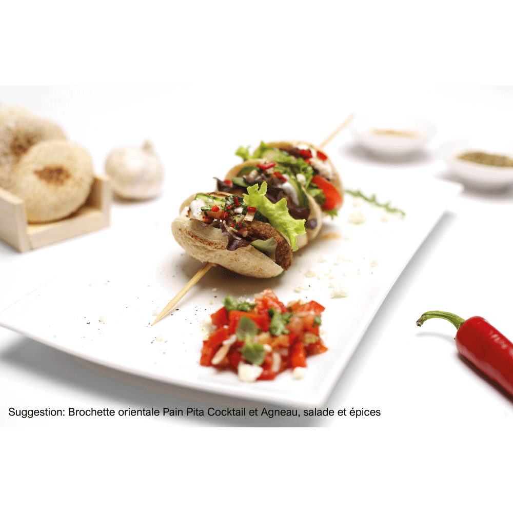 MINI PAIN PITA cocktail Ø 6 cm (env. 18gr/pce)