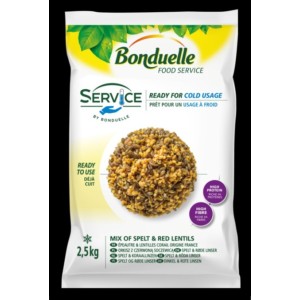 Mélange d'Epeautre et Lentilles corail