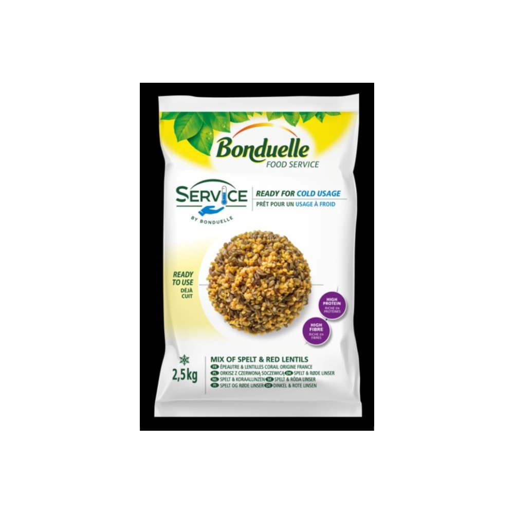 Mélange d'Epeautre et Lentilles corail