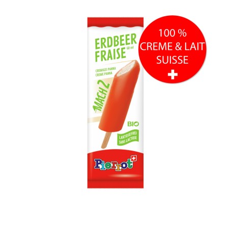 Pierrot Mach 2 fraise bio sans lactose (60 ml) PS