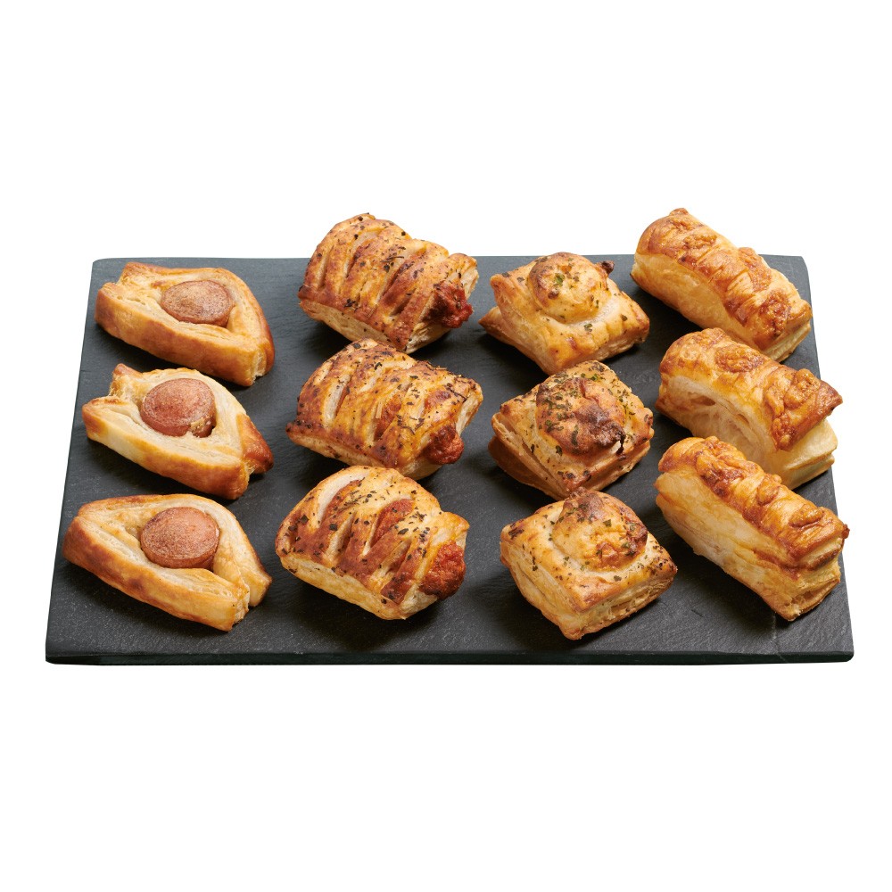 Blätterteig-Appetizer Sortiment, roh (ca. 12 g)
