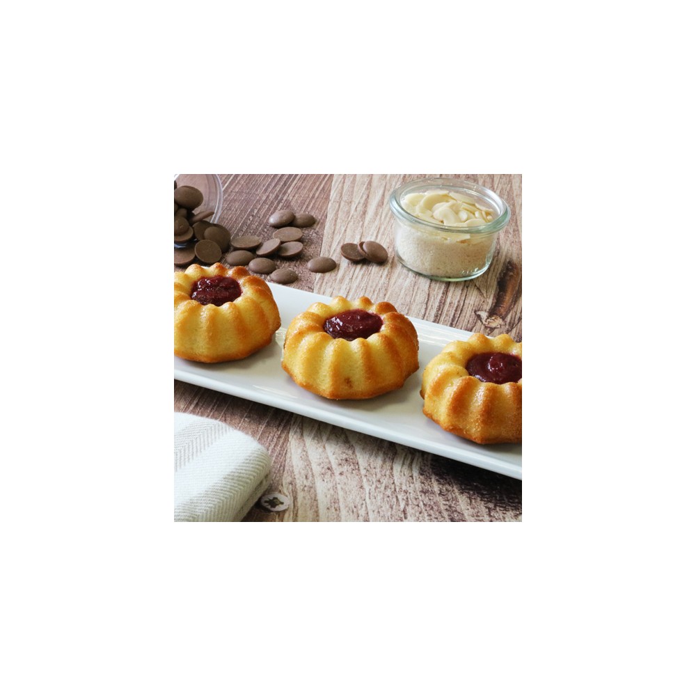 Bundt cake fourré à la framboise (22x50 gr)