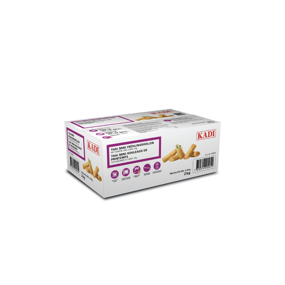 Mini-Frühlingsrollen Thai Gemüse/Curry 20 g PS
