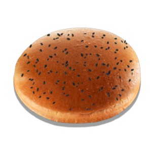 Buns brioché "sésame noir" SMOKY (83 gr) 11 cm