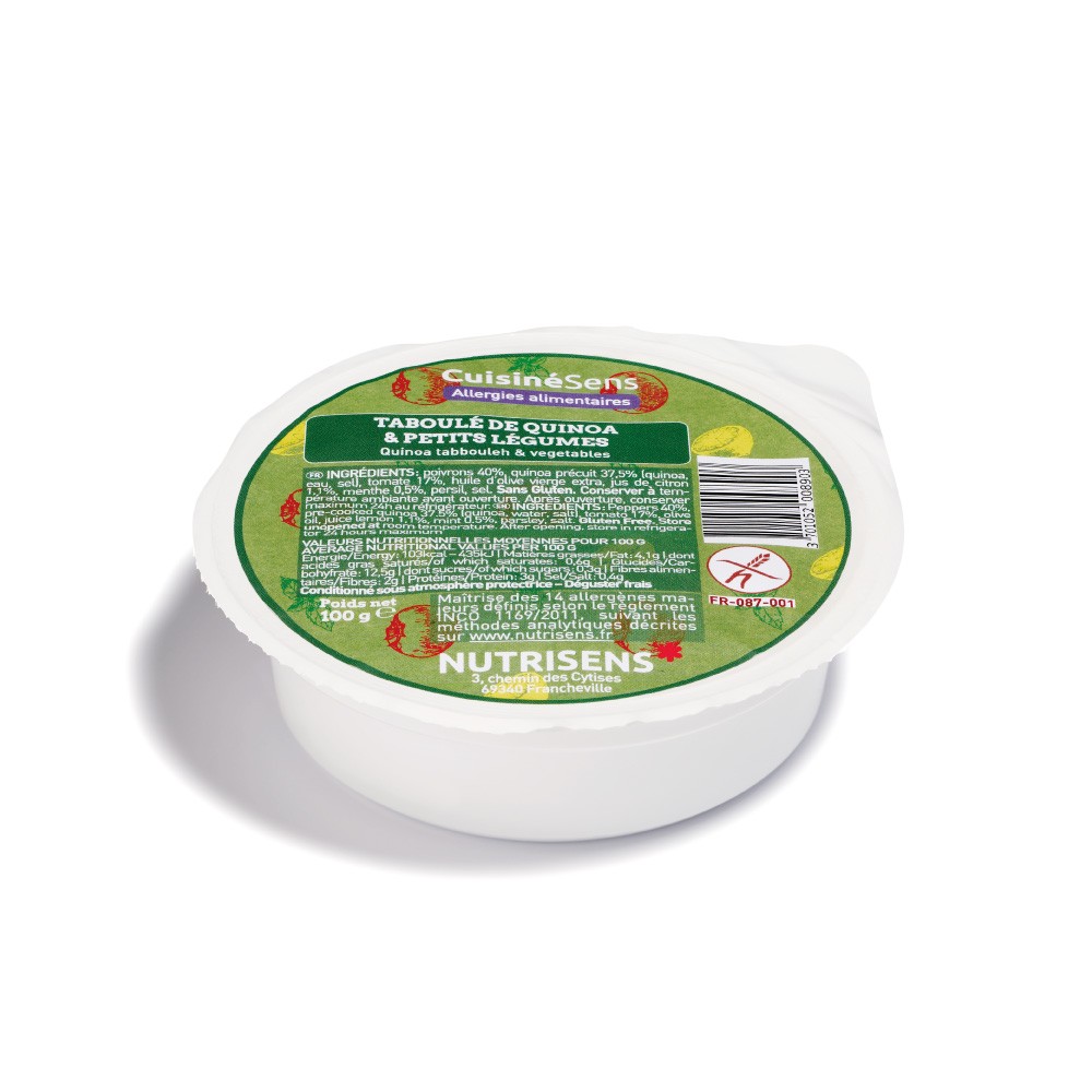 NUTRI Taboulé Quinoa petits Légumes (100 gr)