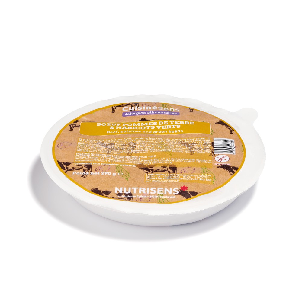 NUTRI Boeuf, PDT, et Haricots verts (275 gr)