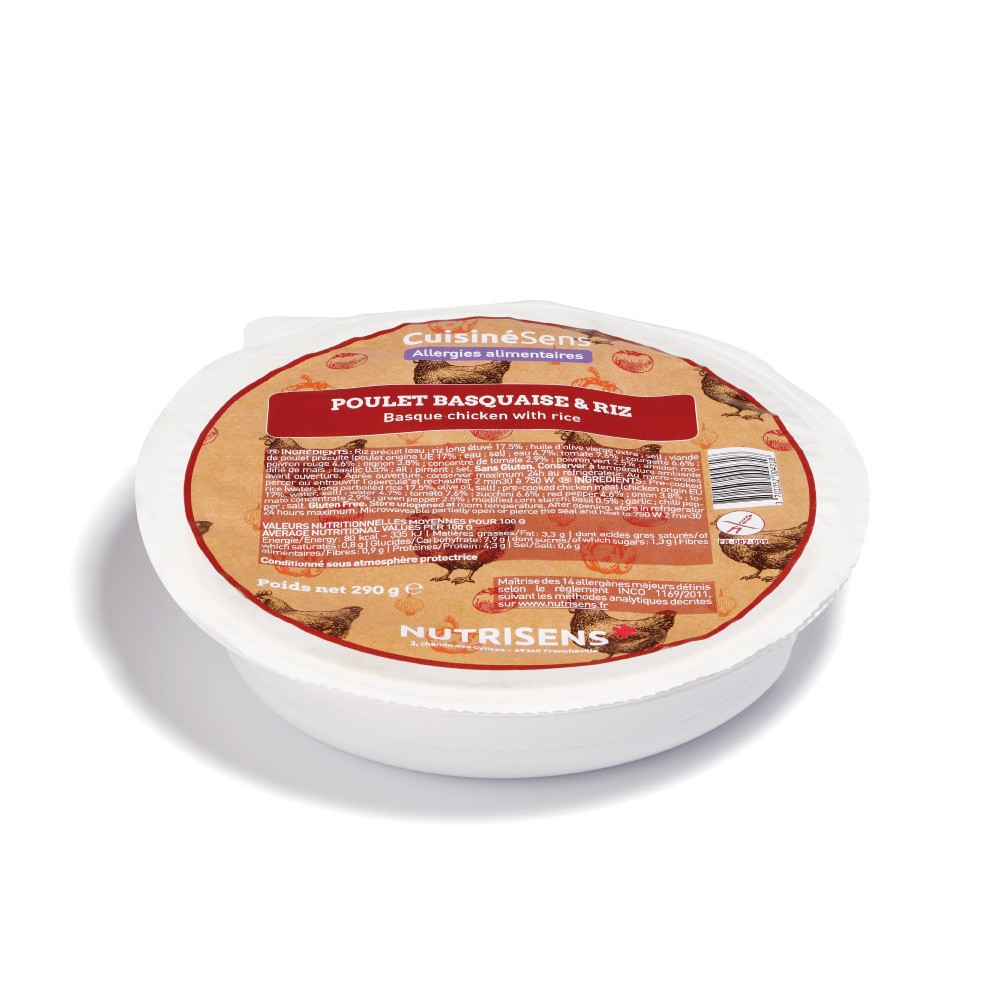 NUTRI Poulet Basquaise (290 gr)