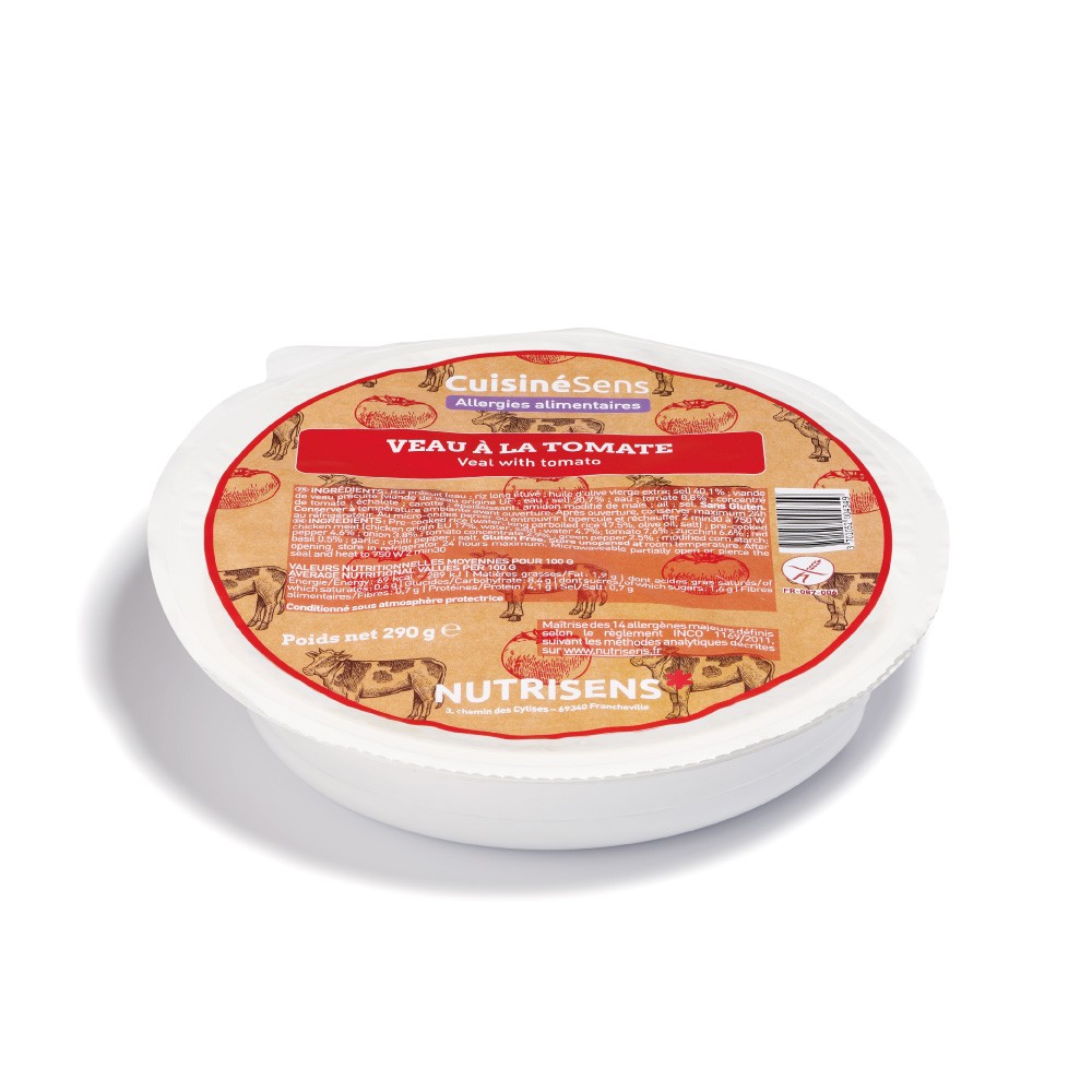 NUTRI Veau à la Tomate et son riz (290 gr)