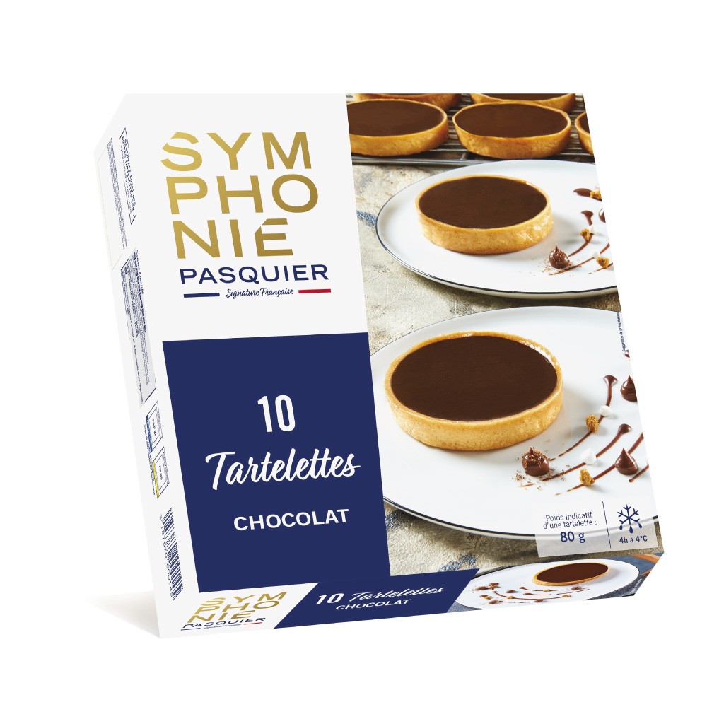 Schokoladentörtchen, gebacken 4x(10x80 g)