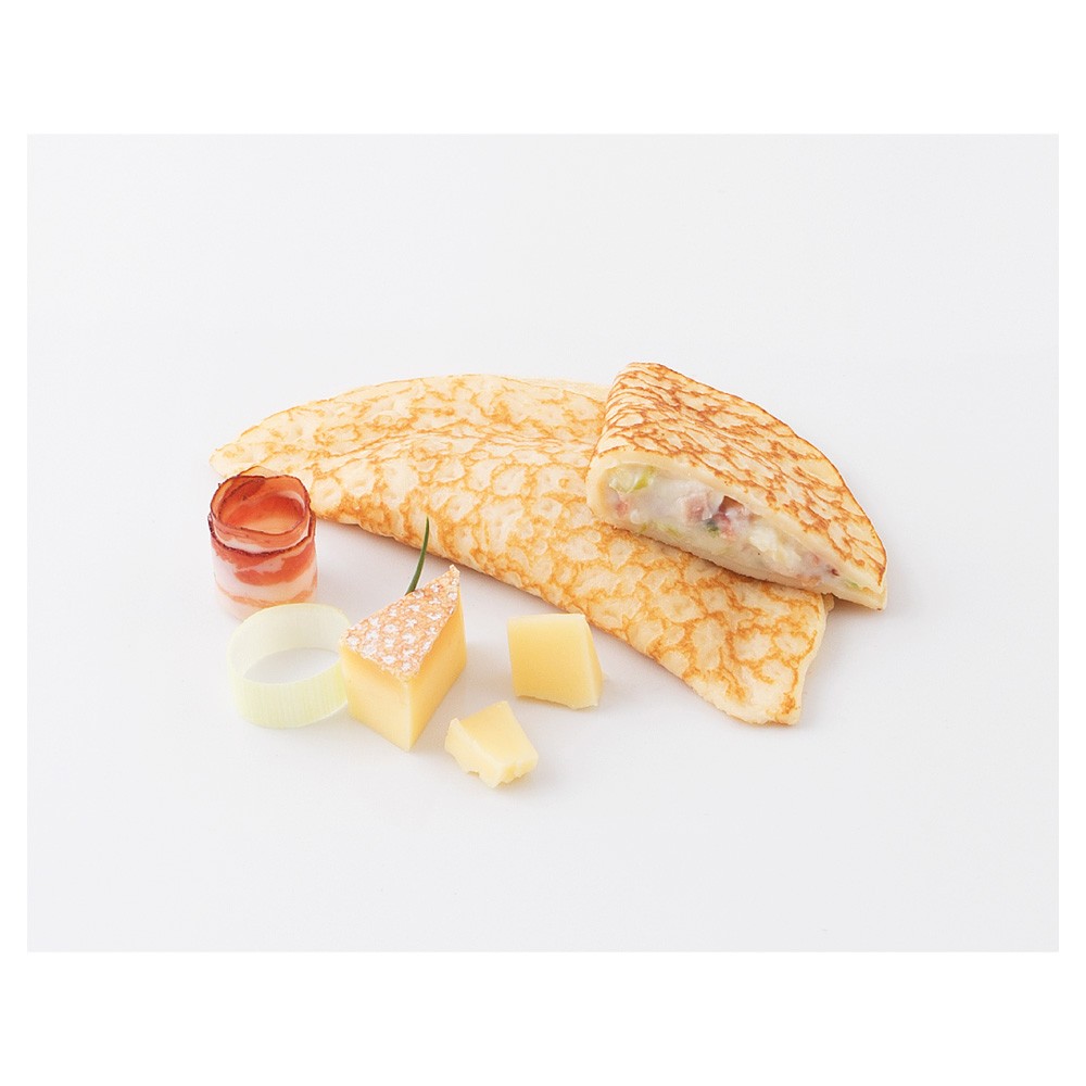 Caterline Crêpes mit Käse, Lauch und Speck PS