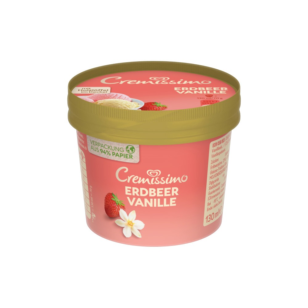 Cremissimo Erdbeere und Vanille (24x130 ml) PS