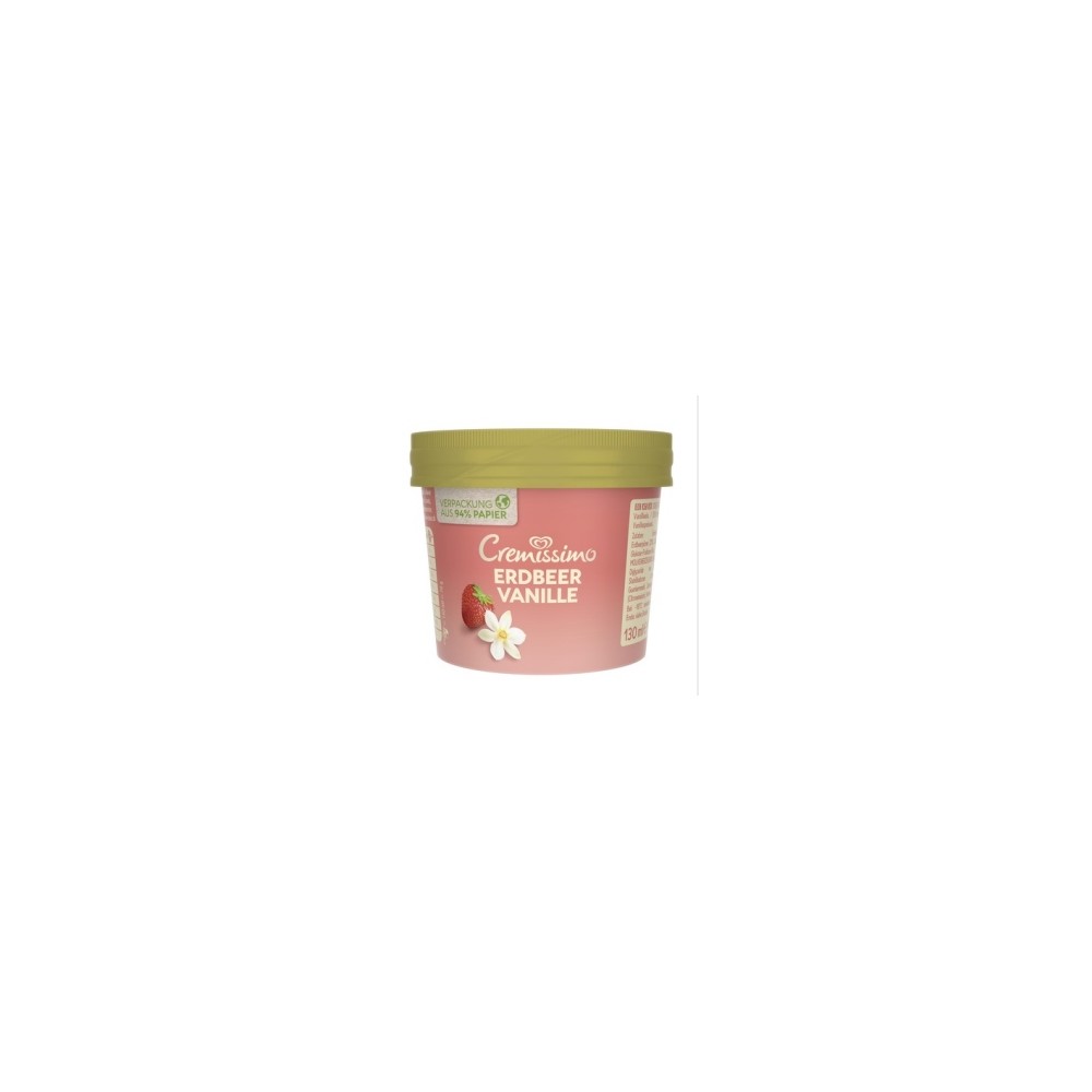Cremissimo Fraise et Vanille (24x130 ml) PS