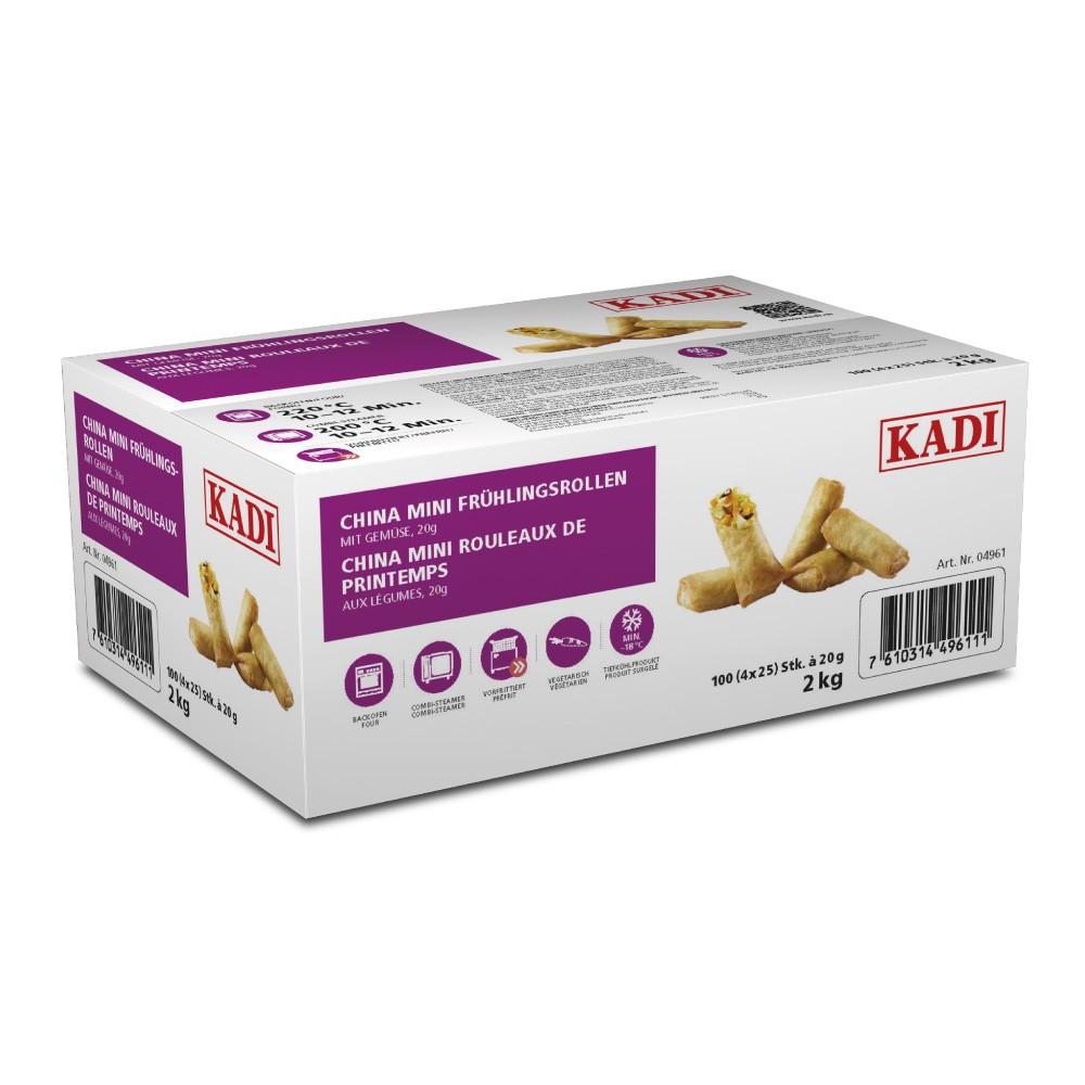 MINI Rouleaux de printemps lég. préfrits, 90x20gr