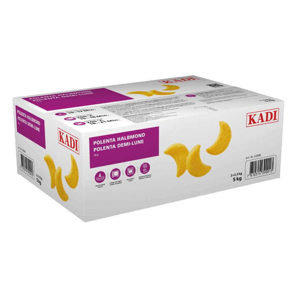 Mini galettes de polente, demi-lune (env. 28 gr)