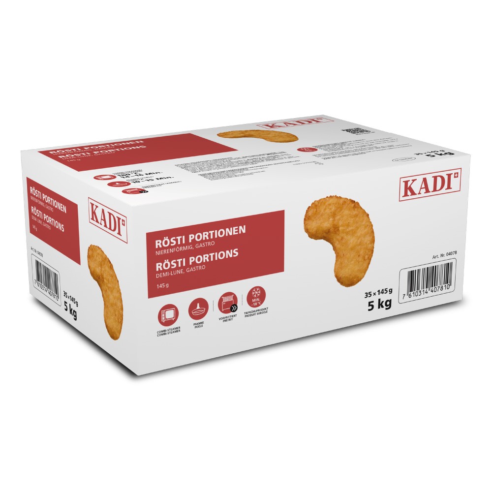 KADI-Rösti Halbmond (145 g) vorfrittiert (GASTRO)