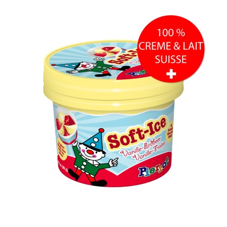 Pierrot Softeis Vanille und Erdbeere 12x100 ml PS