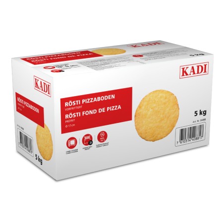 KADI-Fonds de pizza en rösti, préfrits, (175 gr)