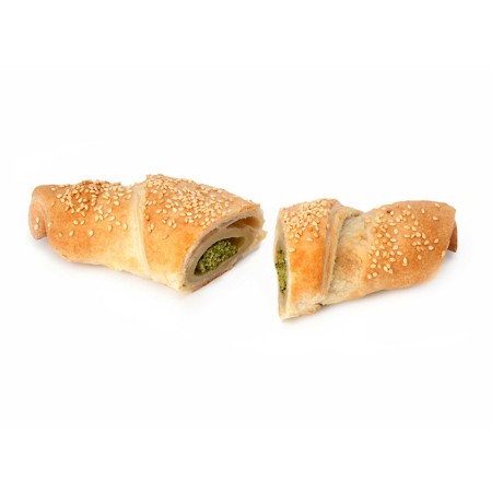 Spinatgipfel mit Sesam BakeryBakery, Teigling, (10