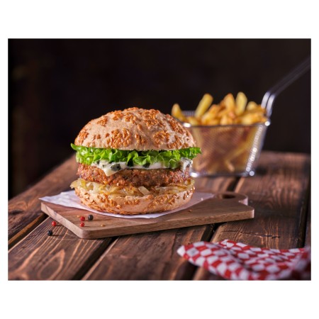 Burger Seitan et haricots noirs BIO (30x125 gr)