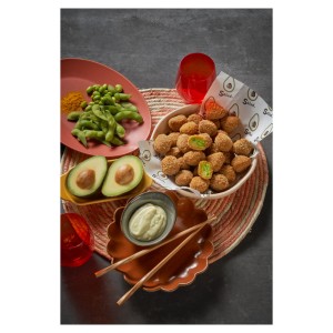 Avocado-, Edamame- und Katsu-Curry-Kügelchen 2