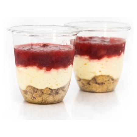 Verrines Cheescake coulis de framboise (19x95 gr)