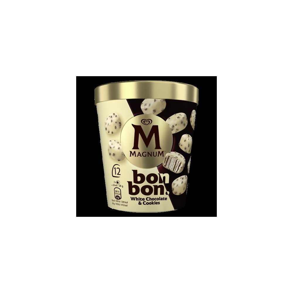 Magnum bonbon Chocolat Blanc & Cookies(8x204ml) PS