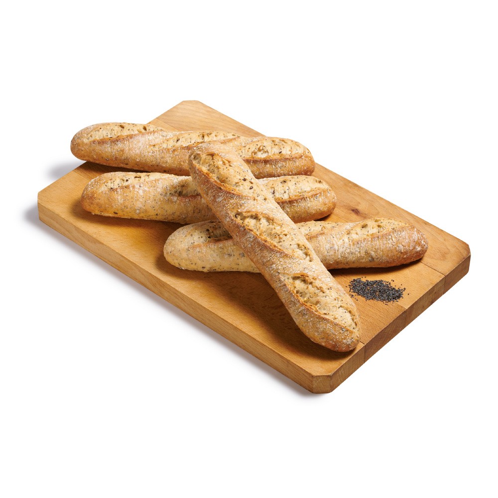 Baguette multigrains précuite 26 cm 50x140 gr34794