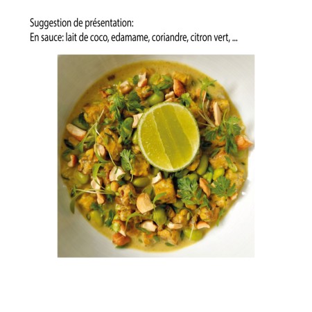 Tempeh Kichererbsen BIO CURRY in Würfeln