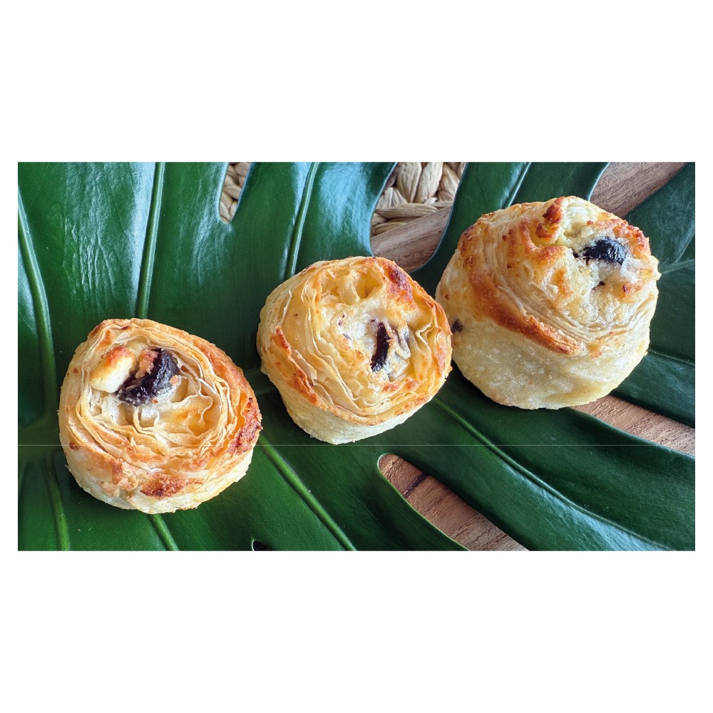ROZISHKA Mini-Blätterteiggebäck mit Frischkäse und