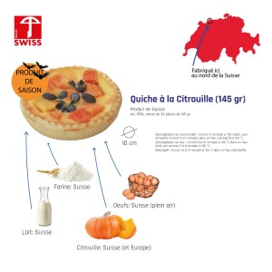 Quiche à la citrouille/courge (145 gr) Ø 10 cm 2