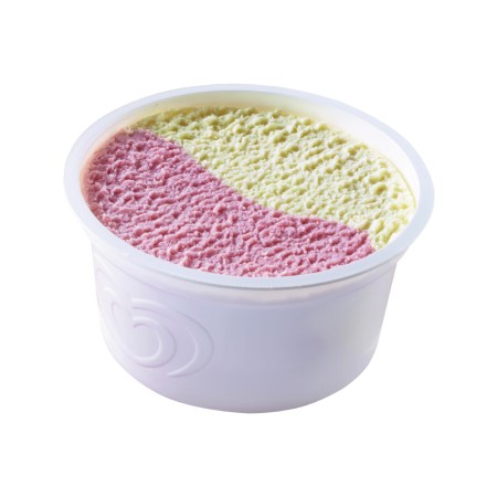 LUSSO Gobelet vanille/fraise sans gluten 70 ml PS