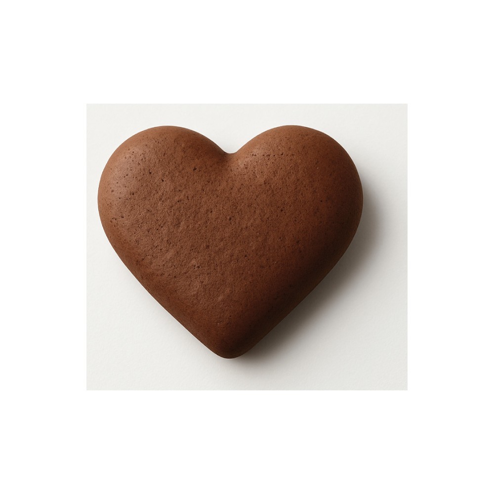 Kakao Macaron Schalen zum Füllen, HERZ (18 g)