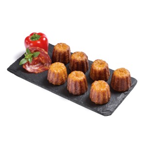 Mini Canelés salés, goût chorizo (13 gr)