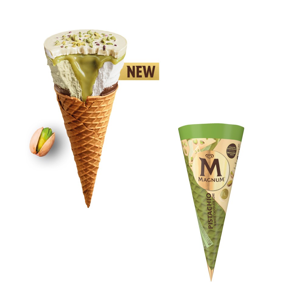 MAGNUM Pistachio & White Chocolate Cone (115ml) PS
