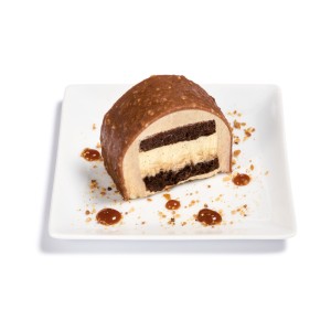 Bûche Rocher Vanille Praline tranchée (48x55 gr)
