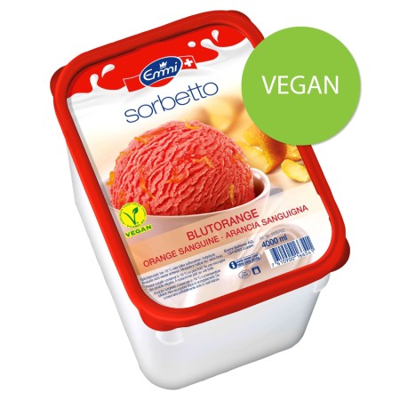 Veganes Blutorange-Sorbet (4 l)